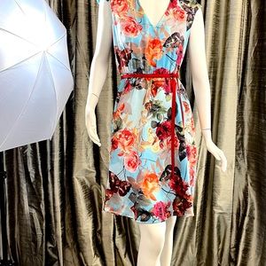 Photo print short dress